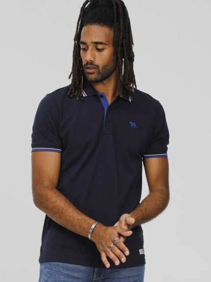 D555 SALFORD 1 Pique Polo Navy - Pikétröjor - Stora pikétröjor - 2XL-8XL