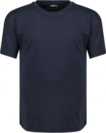 Adamo Bud Regular fit Heavy weight T-shirt Navy - T-shirts - Stora T-shirts - 2XL-14XL