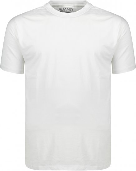Adamo Kevin Regular fit T-shirt White - T-shirts - Stora T-shirts - 2XL-14XL