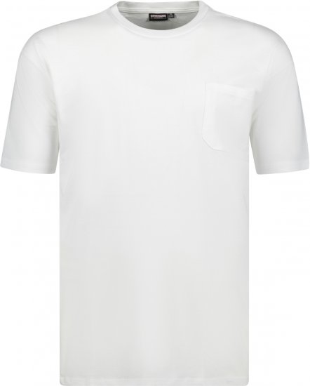 Adamo Kody Regular fit T-shirt with Pocket White - T-shirts - Stora T-shirts - 2XL-14XL