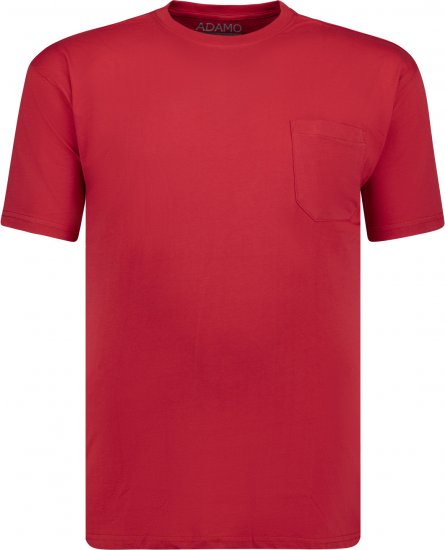 Adamo Kody Regular fit T-shirt with Pocket Red - T-shirts - Stora T-shirts - 2XL-14XL
