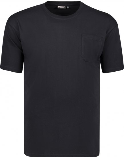 Adamo Kody Regular fit T-shirt with Pocket Black - T-shirts - Stora T-shirts - 2XL-14XL
