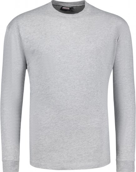 Adamo Floyd Comfort fit Long sleeve T-shirt Grey - T-shirts - Stora T-shirts - 2XL-14XL
