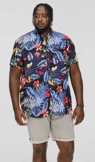 D555 TOBY Multi Colour Hawaiian AO Print Shirt - Skjortor - Stora skjortor - 2XL-8XL