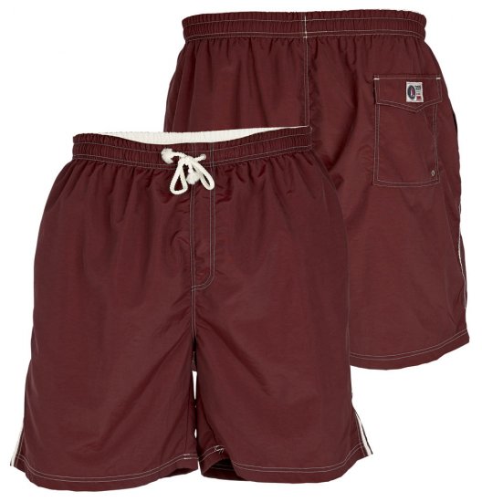 D555 Yarrow Swimshorts Burgundy - Underkläder & badkläder - Stora underkläder för män