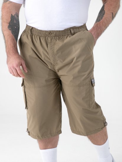 D555 Mason Capri pants with Leg pockets Sand - Shorts - Stora shorts W40-W60