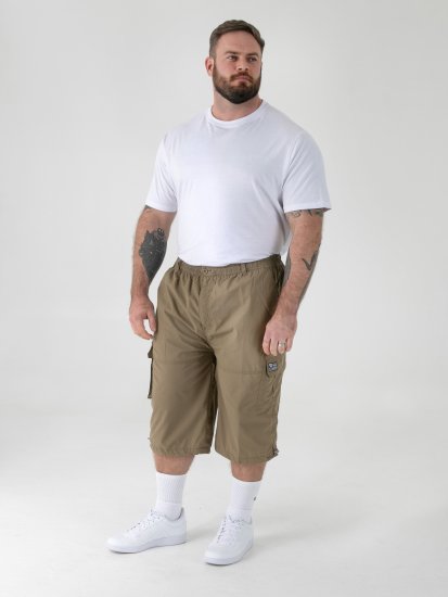 D555 Mason Capri pants with Leg pockets Sand - Shorts - Stora shorts W40-W60