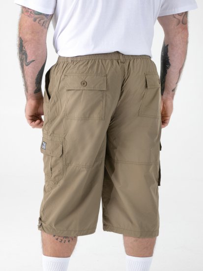 D555 Mason Capri pants with Leg pockets Sand - Shorts - Stora shorts W40-W60