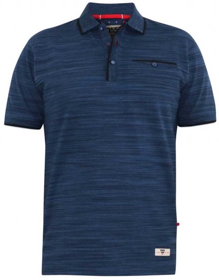 D555 FOXLEY Pique Reno Polo Navy - Pikétröjor - Stora pikétröjor - 2XL-8XL