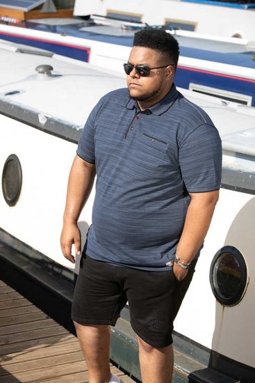 D555 FOXLEY Pique Reno Polo Navy - Pikétröjor - Stora pikétröjor - 2XL-8XL