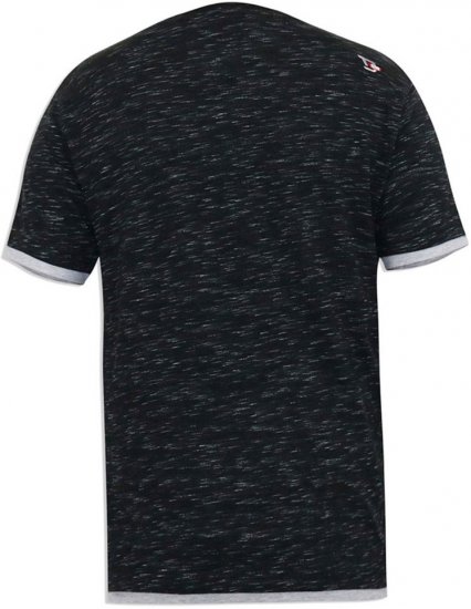 D555 DARREN Skull Printed T-Shirt With Double Layer On Hem & Cuff Black Reno - T-shirts - Stora T-shirts - 2XL-14XL