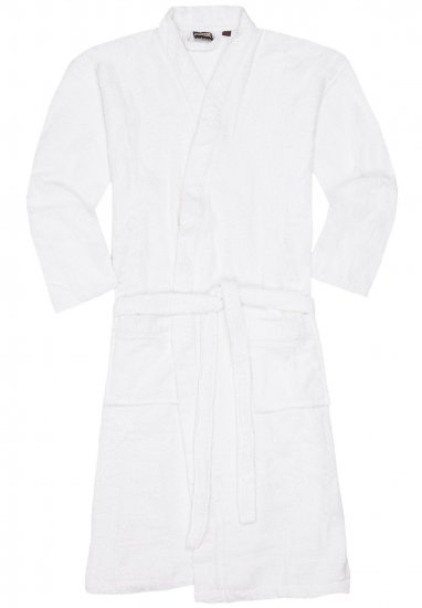 Adamo Joey Bathrobe White - Underkläder & badkläder - Stora underkläder för män