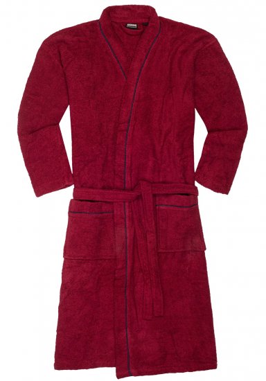 Adamo Joey Bathrobe Burgundy - Underkläder & badkläder - Stora underkläder för män