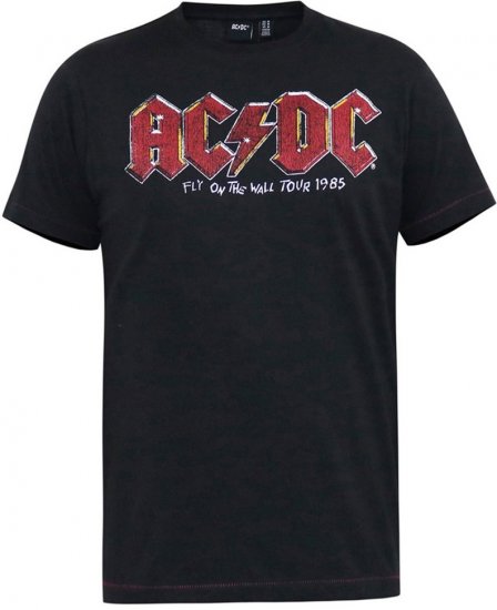 D555 JAILBREAK Official Ac/Dc Printed T-Shirt With Front And Back Print - Black - T-shirts - Stora T-shirts - 2XL-14XL