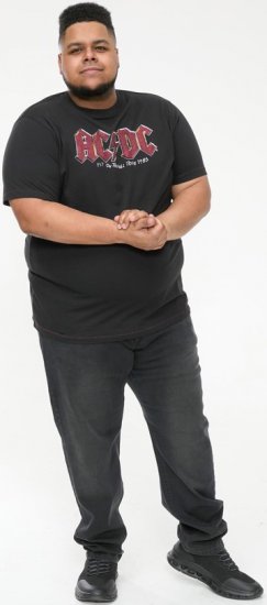 D555 JAILBREAK Official Ac/Dc Printed T-Shirt With Front And Back Print - Black - T-shirts - Stora T-shirts - 2XL-14XL