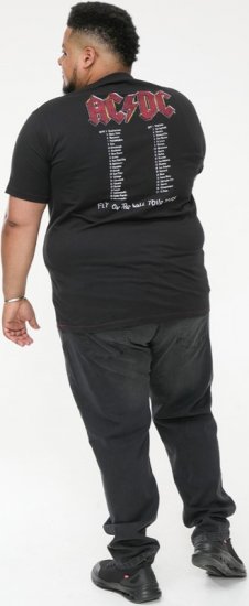 D555 JAILBREAK Official Ac/Dc Printed T-Shirt With Front And Back Print - Black - T-shirts - Stora T-shirts - 2XL-14XL