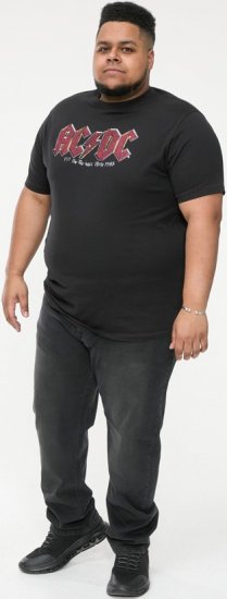 D555 JAILBREAK Official Ac/Dc Printed T-Shirt With Front And Back Print - Black - T-shirts - Stora T-shirts - 2XL-14XL