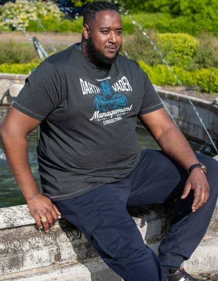 D555 SOLO Official Star Wars Management Consulting Printed T-Shirt Black Reno - T-shirts - Stora T-shirts - 2XL-14XL