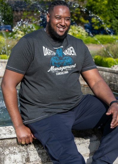 D555 SOLO Official Star Wars Management Consulting Printed T-Shirt Black Reno - T-shirts - Stora T-shirts - 2XL-14XL