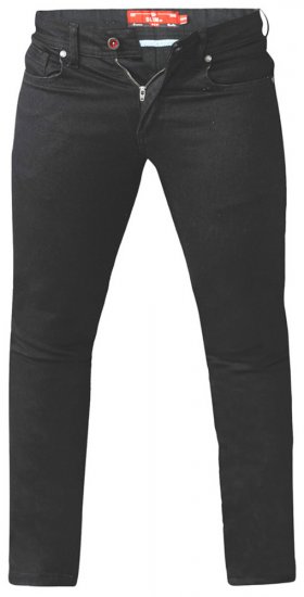 D555 Claude Stretch Jeans Black TALL SIZES - HERRKLÄDER MT-6XLT - Kläder för långa män