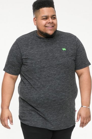 D555 ORSTON Reno Fabric Crew Neck T-Shirt With Chest Embroidery Black Reno - T-shirts - Stora T-shirts - 2XL-14XL