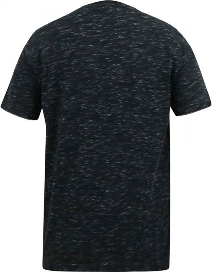D555 ORSTON Reno Fabric Crew Neck T-Shirt With Chest Embroidery Black Reno - T-shirts - Stora T-shirts - 2XL-14XL