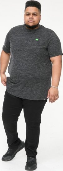 D555 ORSTON Reno Fabric Crew Neck T-Shirt With Chest Embroidery Black Reno - T-shirts - Stora T-shirts - 2XL-14XL