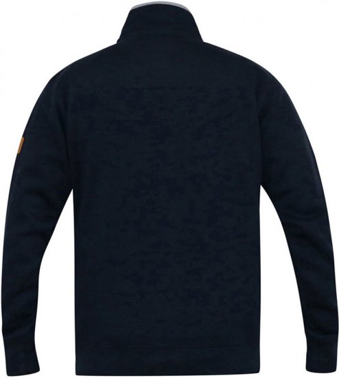 D555 NASHUA Zip Through Sweatshirt In Fleece Navy - Tröjor & hoodies - Stora hoodies & tröjor - 2XL-14XL