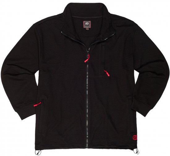 Adamo Max Ottoman Sweatshirt Black - Tröjor & hoodies - Stora hoodies & tröjor - 2XL-14XL