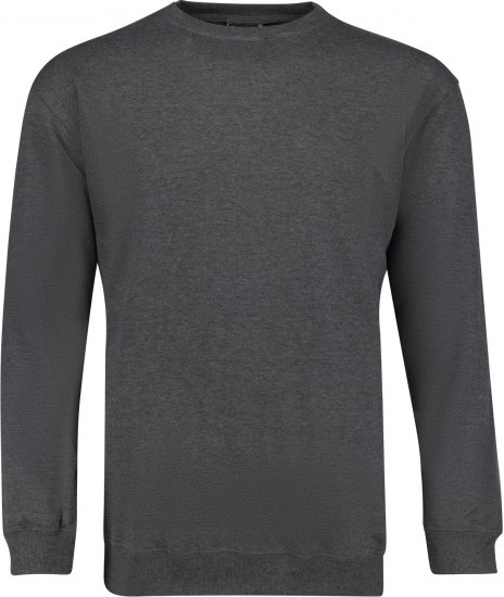 Adamo Athen Crew neck Sweatshirt Charcoal - Tröjor & Hoodies - Stora hoodies & tröjor - 2XL-14XL