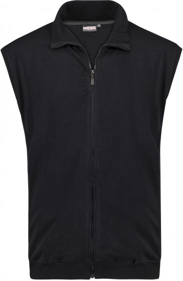 Adamo Athen Sweatvest Full Zipper Black - Tröjor & hoodies - Stora hoodies & tröjor - 2XL-14XL