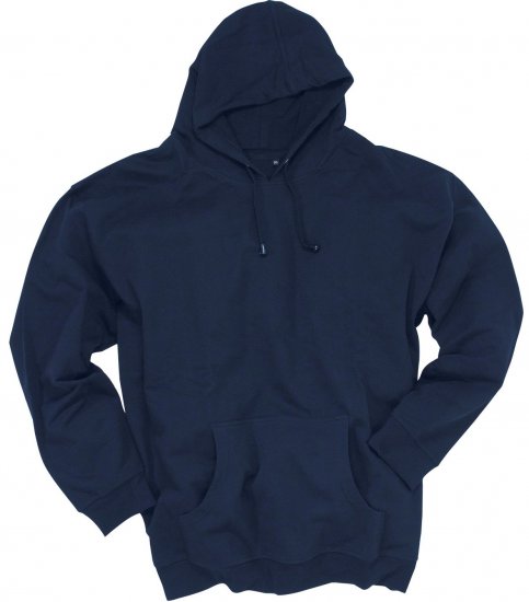 Adamo Athen Hoodie without Zipper Navy - Tröjor & hoodies - Stora hoodies & tröjor - 2XL-14XL