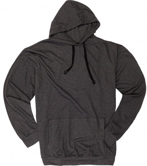Adamo Athen Hoodie without Zipper Charocal - Tröjor & hoodies - Stora hoodies & tröjor - 2XL-14XL