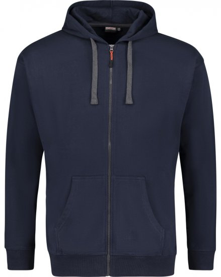 Adamo 159306 Hoodie med dragkedja Mörkblå - Tröjor & hoodies - Stora hoodies & tröjor - 2XL-14XL