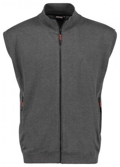 Adamo 159307 Sweatväst Mörkgråmelerad - Tröjor & hoodies - Stora hoodies & tröjor - 2XL-14XL