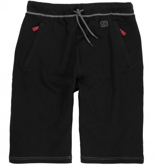Adamo Moritz Sweatshorts Black - Mjukisbyxor och -shorts - Mjukisbyxor & Mjukisshorts 2XL-12XL