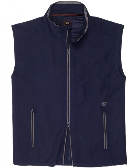 Adamo Orlando Fitness Vest Full Zipper Navy - Träningskläder & friluft - Träningskläder till herr i stora storlekar