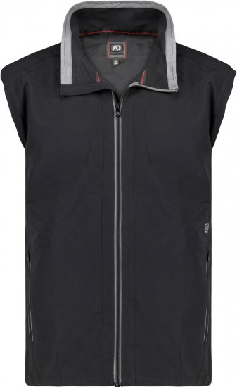 Adamo Orlando Fitness Vest Full Zipper Black - Träningskläder & friluft - Träningskläder till herr i stora storlekar