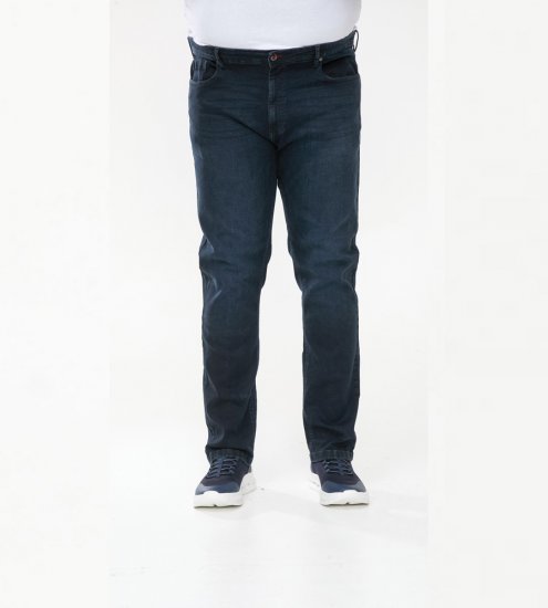 D555 Daniel Tapered Fit Stretch Jeans Blue/Black Wash - Jeans & byxor - Stora Jeans och Stora Byxor