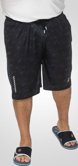 D555 Woking Dry Wear Fully Elasticated Polyester Shorts Navy - Träningskläder & friluft - Träningskläder till herr i stora storlekar