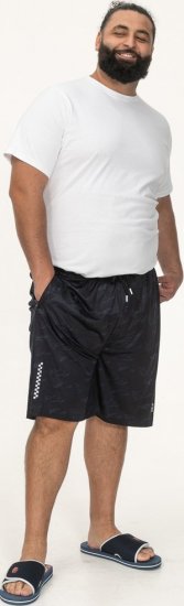 D555 Woking Dry Wear Fully Elasticated Polyester Shorts Navy - Träningskläder & friluft - Träningskläder till herr i stora storlekar