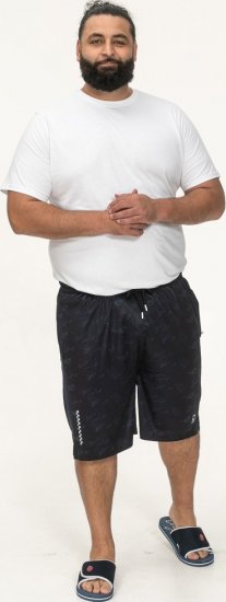 D555 Woking Dry Wear Fully Elasticated Polyester Shorts Navy - Träningskläder & friluft - Träningskläder till herr i stora storlekar