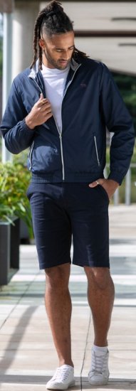 D555 Ealing Lightweight Zip Through Jacket With Zip Pockets Navy - Jackor - Stora jackor - 2XL-12XL