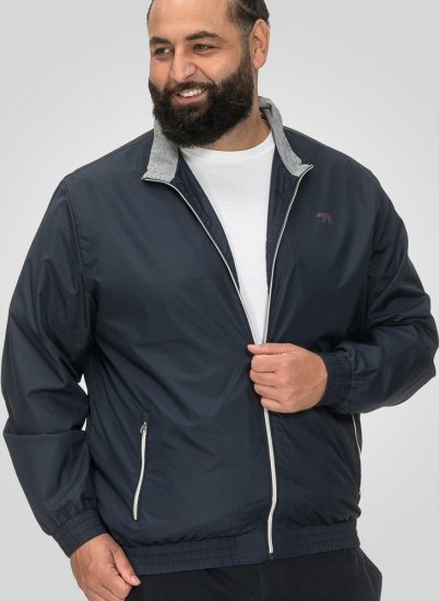 D555 Ealing Lightweight Zip Through Jacket With Zip Pockets Navy - Jackor - Stora jackor - 2XL-12XL