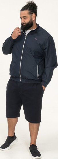 D555 Ealing Lightweight Zip Through Jacket With Zip Pockets Navy - Jackor - Stora jackor - 2XL-12XL