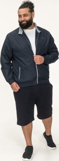 D555 Ealing Lightweight Zip Through Jacket With Zip Pockets Navy - Jackor - Stora jackor - 2XL-12XL