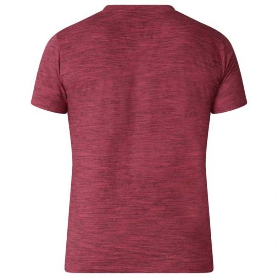 D555 Chalmer Couture Space Dye T-shirt Red - T-shirts - Stora T-shirts - 2XL-14XL