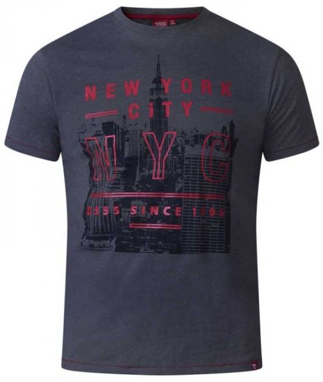 D555 Alex T-shirt Charcoal - T-shirts - Stora T-shirts - 2XL-14XL