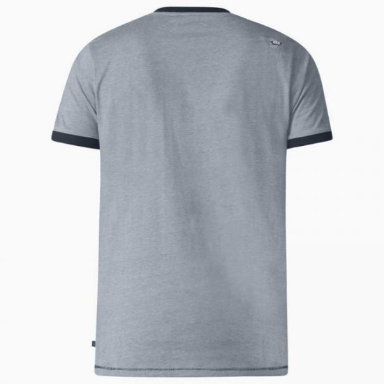 D555 Howie Fine Stripe T-shirt Grey - T-shirts - Stora T-shirts - 2XL-14XL