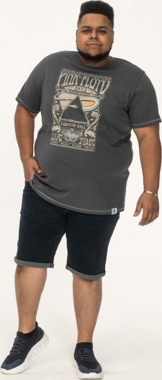 D555 HANLEY Official Pink Floyd Crew Neck T-Shirt Dark Grey TALL SIZES - HERRKLÄDER MT-6XLT - Kläder för långa män